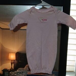 Carter's Pink Striped Kids Pajamas Gown